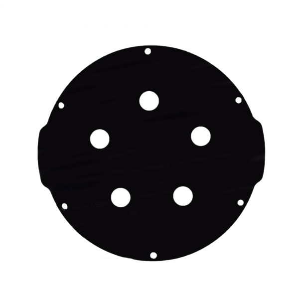 Aluminum End Cap with 5 Holes (4" Series)