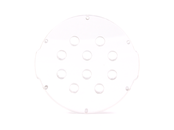 Clear Acrylic End Cap with 10 Holes (4"Series)